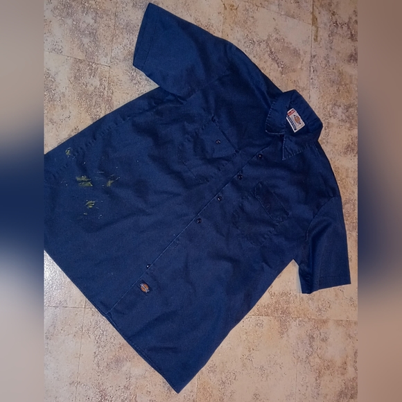 🤑5/$12 (3) Men's Short Sleeve Work Shirt Bundle Size XL - Picture 2 of 9